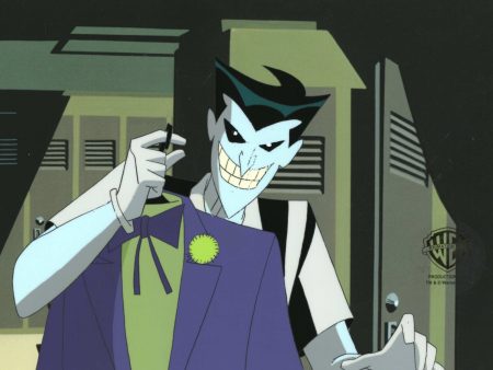 The New Batman Adventures Original Production Cel With Matching Drawing: Joker Hot on Sale