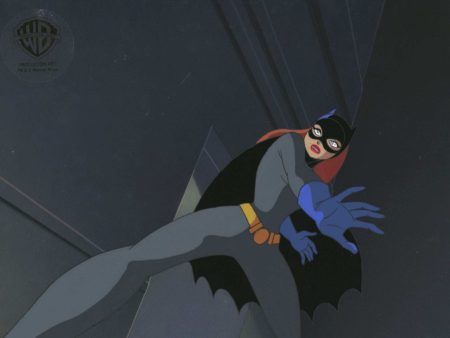 Batman The Animated Series Original Production Cel On Original Background: Batgirl For Sale