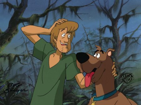 Scooby-Doo on Zombie Island Original Production Cel: Scooby and Shaggy Hot on Sale