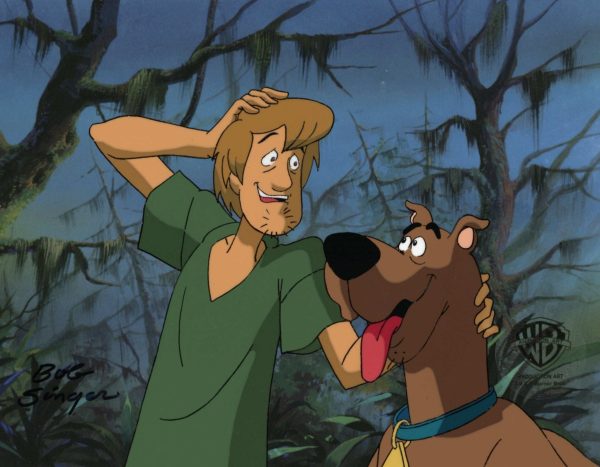 Scooby-Doo on Zombie Island Original Production Cel: Scooby and Shaggy Hot on Sale