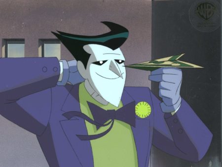 The New Batman Adventures Original Production Cel on Original Background with Matching Drawing: Joker Supply