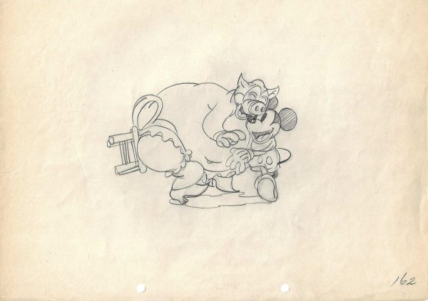 The Shindig Original Production Drawing: Mickey Mouse Dancing with the Pig Online Sale