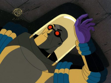 Batman and Mr. Freeze SubZero Original Production Cel On Original Background: Mr. Freeze Online Hot Sale