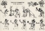 Song of the South Original Production Model Sheet: Uncle Remus Fox Model with Framing Online now