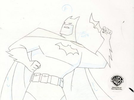 The New Batman Adventures Original Production Drawing: Batman Hot on Sale