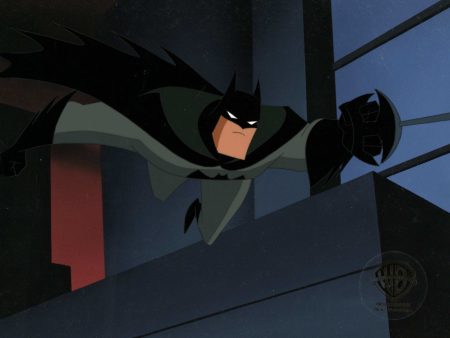 The New Batman Adventures Original Production Cel on Original Background: Batman Online now