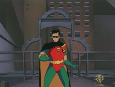 Batman The Animated Series Original Production Cel On Original Background: Robin Online Hot Sale