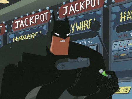 The New Batman Adventures Original Production Cel On Original Background: Batman Discount