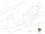 Superman the Animated Series Bruce Timm signed Original Production Cel with Matching Drawing: Superman Supply