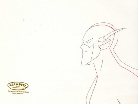 Justice League Original Production Drawing: The Flash For Discount