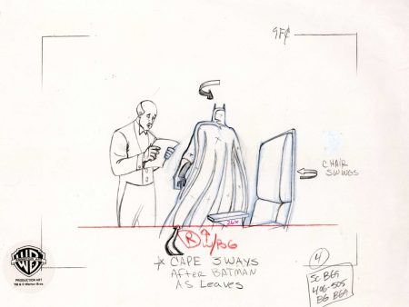 Batman Original Production Drawing: Batman and Robin Online now