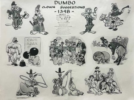 Dumbo Clown Suggestions Original Production Model Sheet For Sale