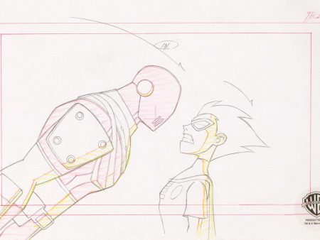 Teen Titans Original Production Drawing: Robin and Slade Online now