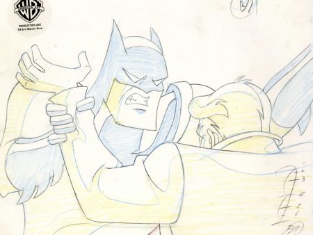 Batman The Animated Series Original Production Drawing: Batman Hot on Sale