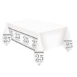 Silver Anniversaries Plastic Tablecover Online Sale