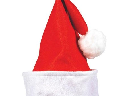 Child Santa Felt Hat With Folded Cuff Fashion