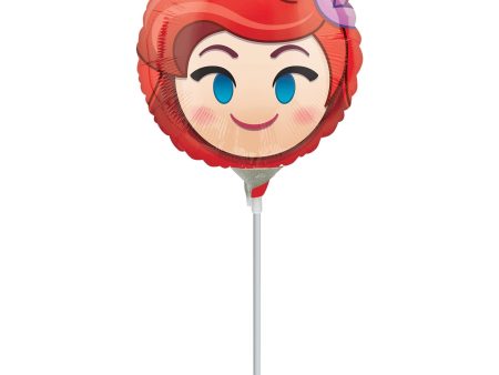 Ariel Emoji Foil Balloon 22cm Cheap