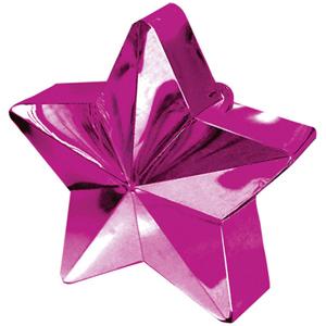 Bright Pink Star Balloon Weight 6oz on Sale