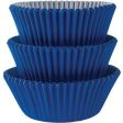 Bright Royal Blue Cupcake Cases 50mm, 75pcs Hot on Sale