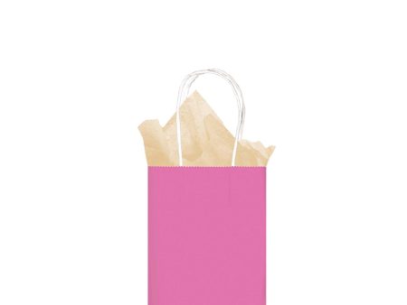 Bright Pink Small Cub Kraft Bag Discount