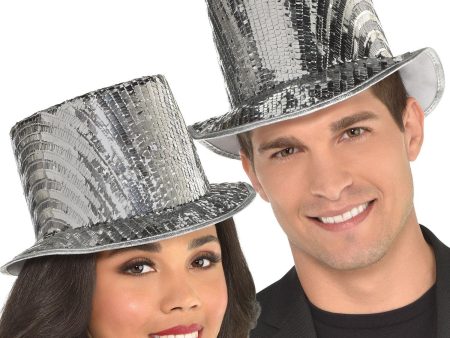 Disco Ball Drop Top Hat For Discount