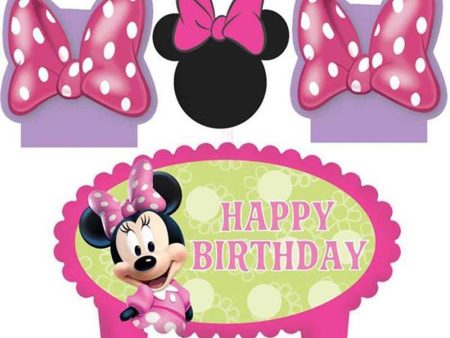 Minnie Mouse Molded Cake Candle Set 4pcs Hot on Sale