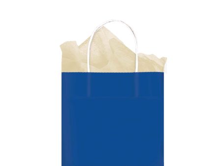 Bright Royal Blue Medium Kraft Bag Discount