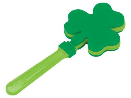 St.Patrick s Day Shamrock Hand Clapper 12pcs Hot on Sale