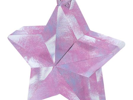 Iridescent Star Balloon Weight 6oz Online