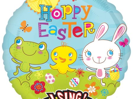 Cottontail Happy Easter Singing Balloon 28in Cheap