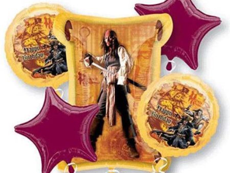 Pirates Balloon Bouquet 5ct Discount